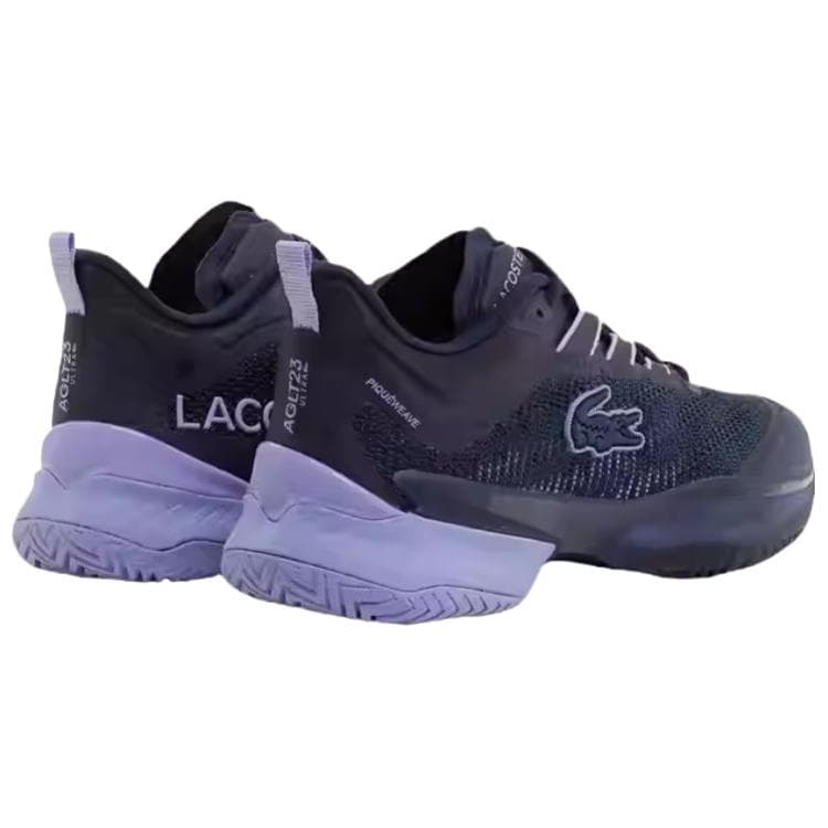 Кроссовки для тенниса LACOSTE AG LT23 Дышащие Низкие Кроссовки для Тениса Женские Глубокий Космос Фиолетовый - изображение 3