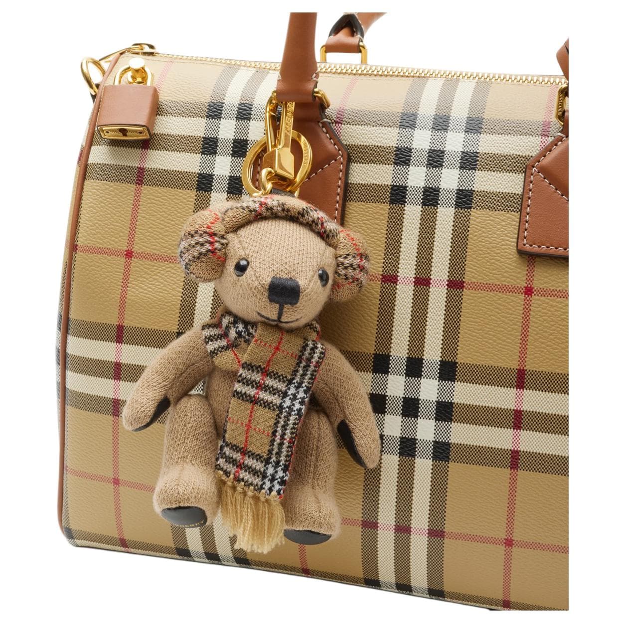 Сумка Burberry Брелок В Виде Медвежонка Thomas Фурнитура Из Матового Металла - изображение 4