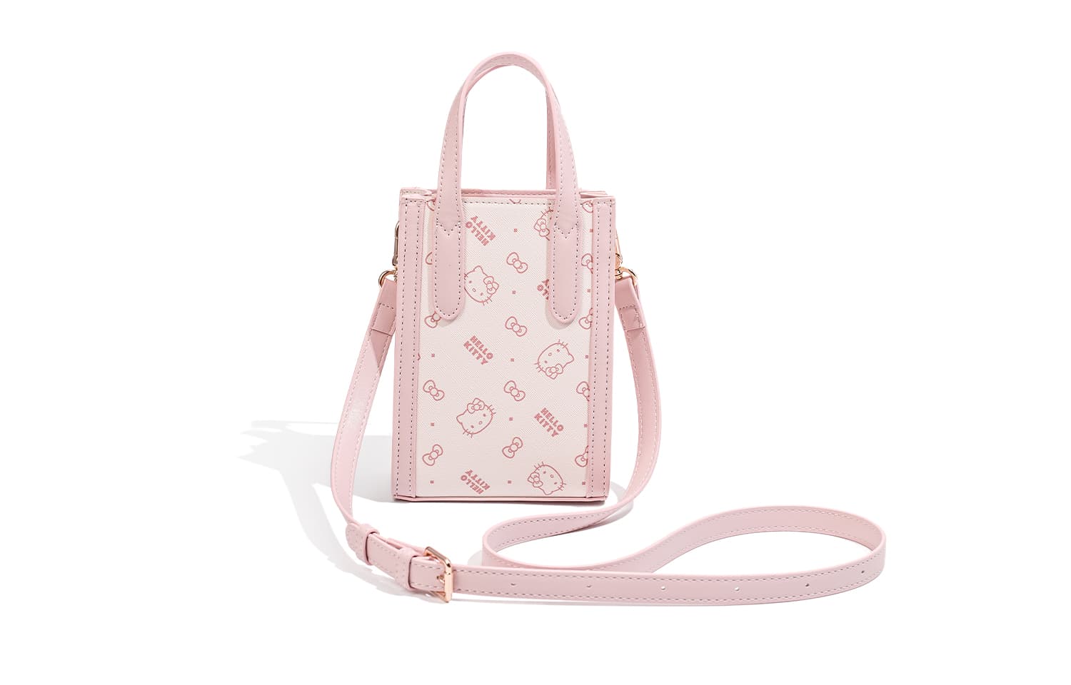 Сумка Sanrio Hello Kitty PU (полиуретан) Сумка Стандартная Женская Розовая - изображение 4