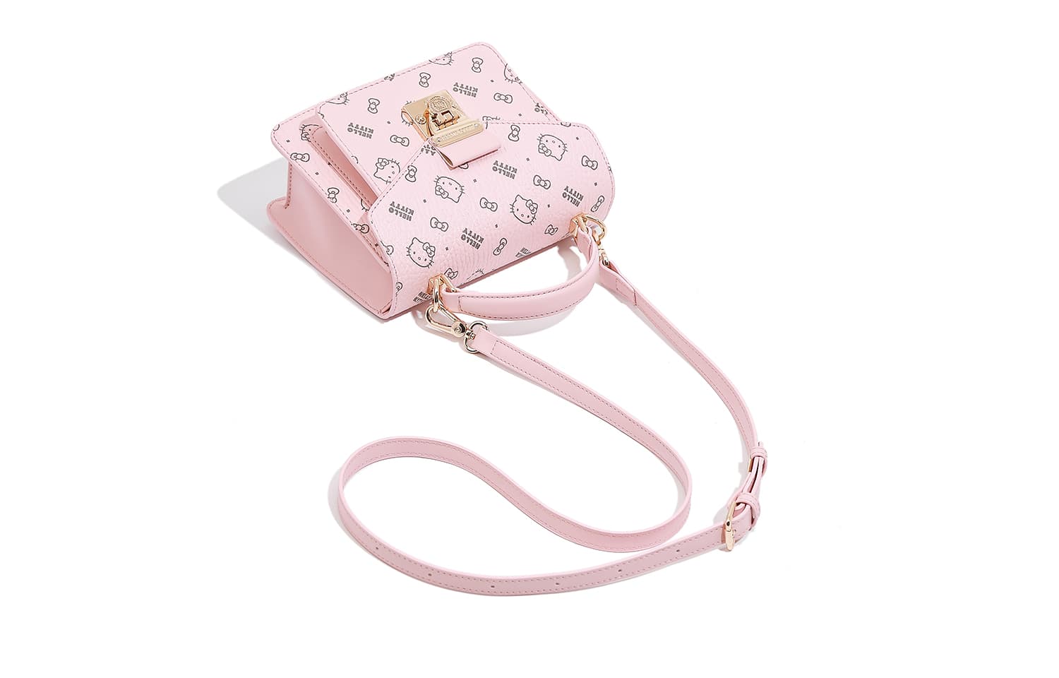 Сумка Sanrio Hello Kitty PU (полиуретан) Сумка через плечо Сумка Обычная (стандартная) Женская Розовая - изображение 5