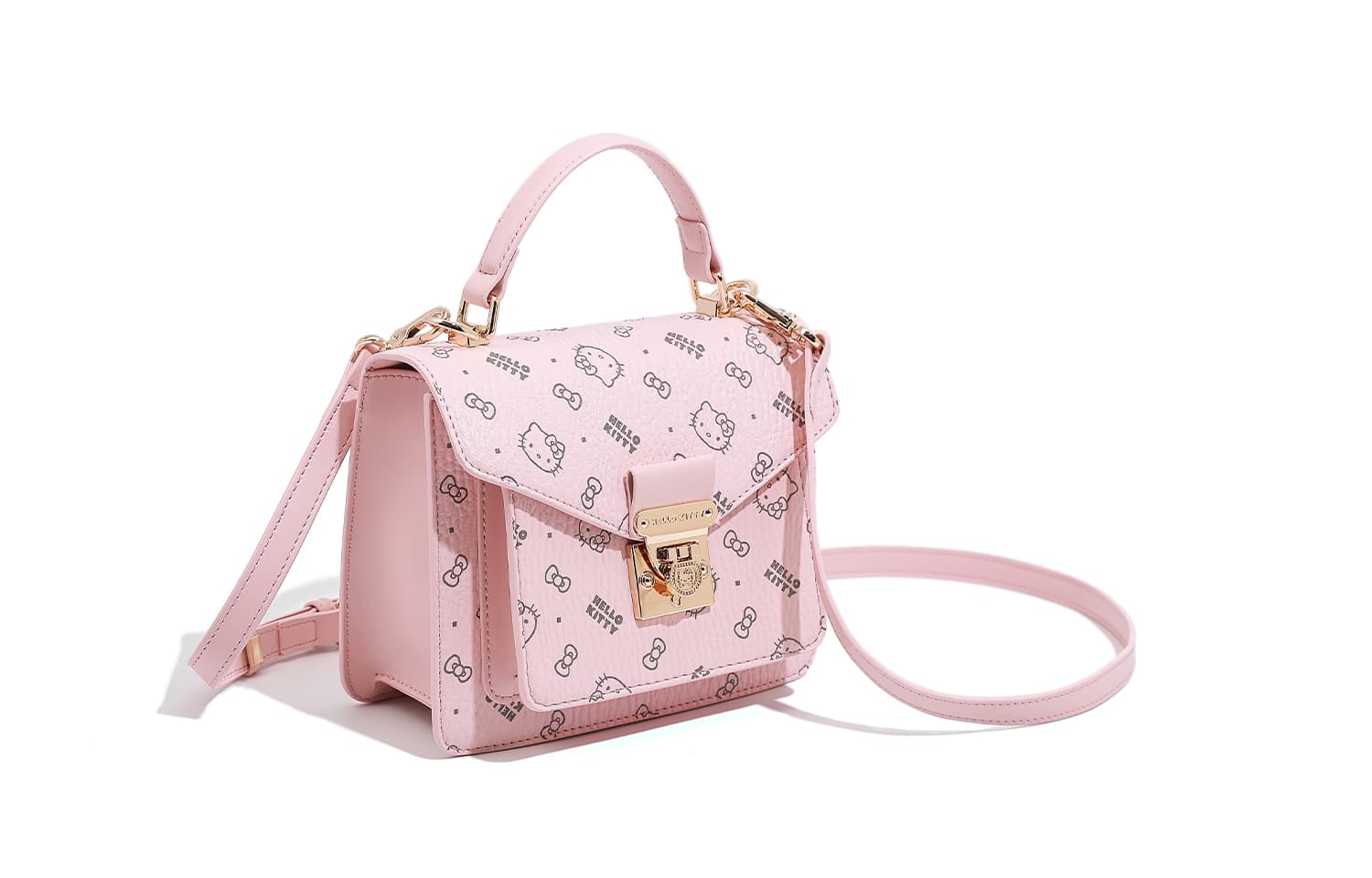 Сумка Sanrio Hello Kitty PU (полиуретан) Сумка через плечо Сумка Обычная (стандартная) Женская Розовая - изображение 2