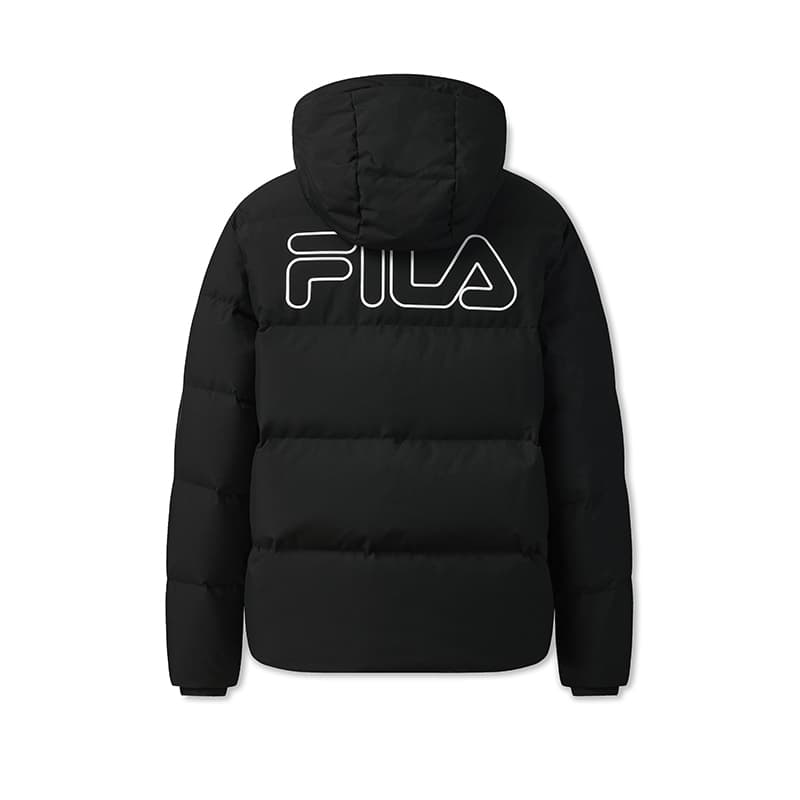 Зимняя куртка FILA ORIGINALE Пуховик Унисекс Глубокий черный - изображение 2