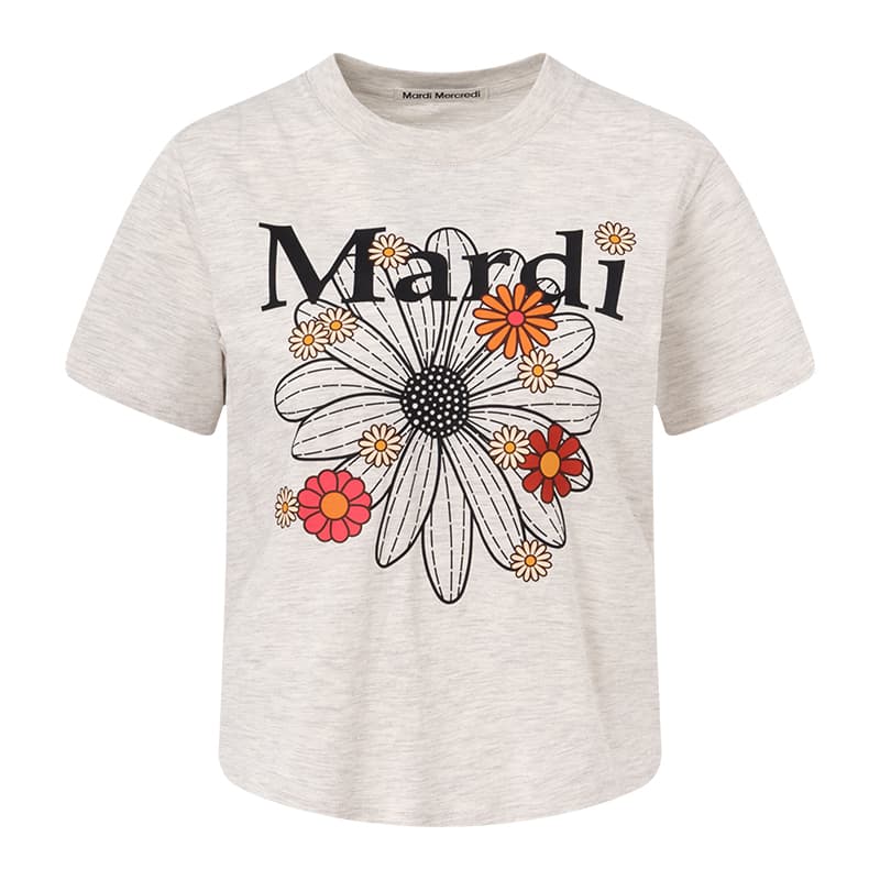 Футболка MARDI MERCREDI SS25 T Рубашка Женская Овсяный Черный - изображение 1