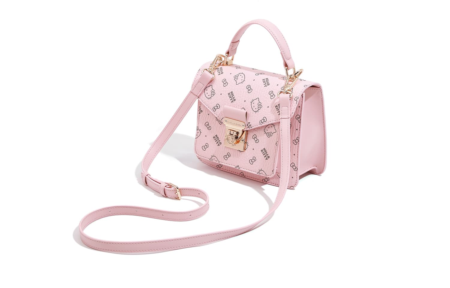 Сумка Sanrio Hello Kitty PU (полиуретан) Сумка через плечо Сумка Обычная (стандартная) Женская Розовая - изображение 6