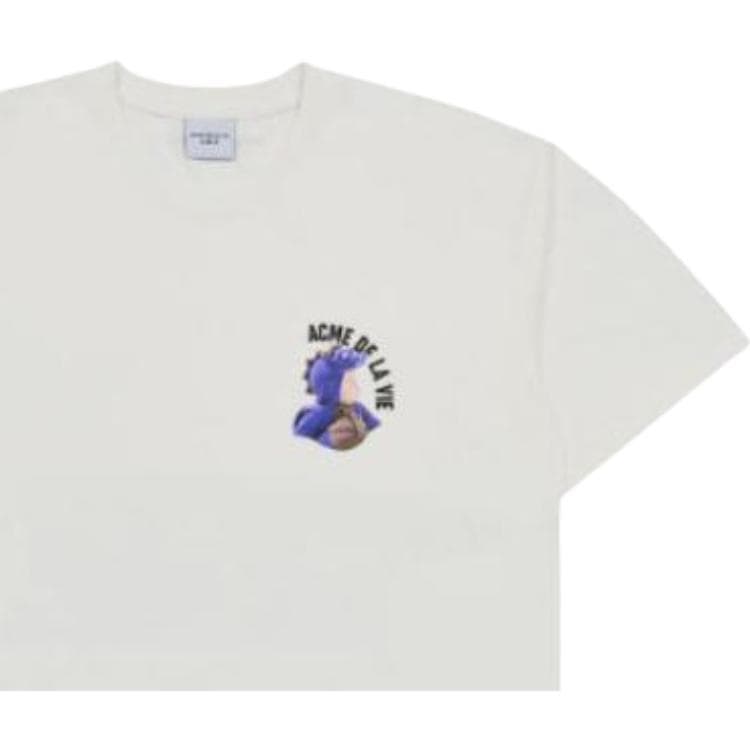 Футболка acme de la vie ADLV Mini Doll Face Purple Dinosaur T-Shirt Cream - изображение 5