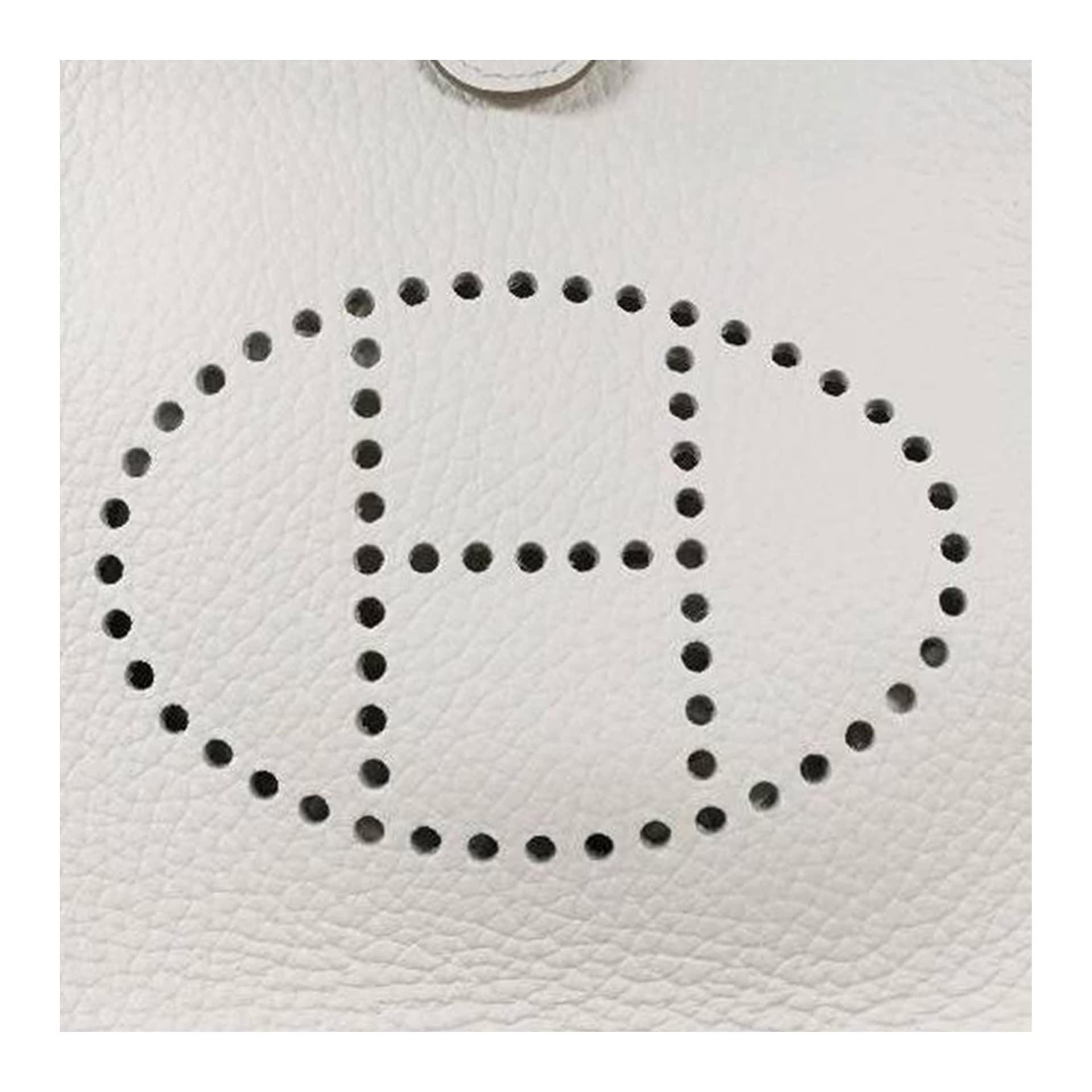 Сумка через плечо HERMES Evelyne 16 Clemence 01 Blanc - изображение 5