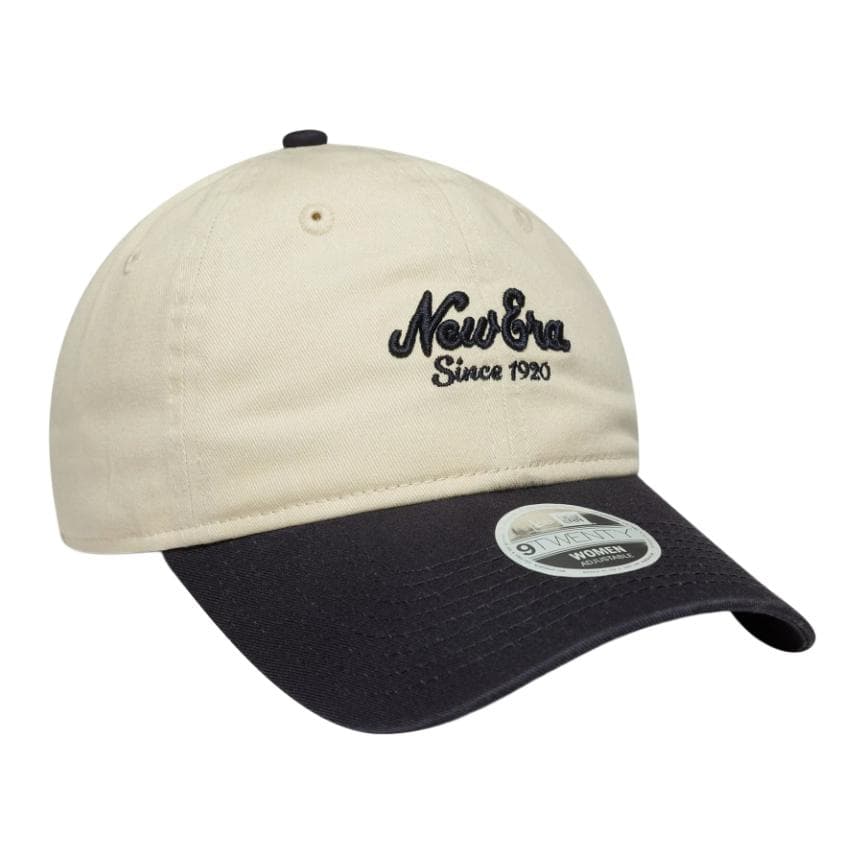 Кепка New Era 100% хлопок Женские бейсболки Черный Кремовый Текстура - изображение 3