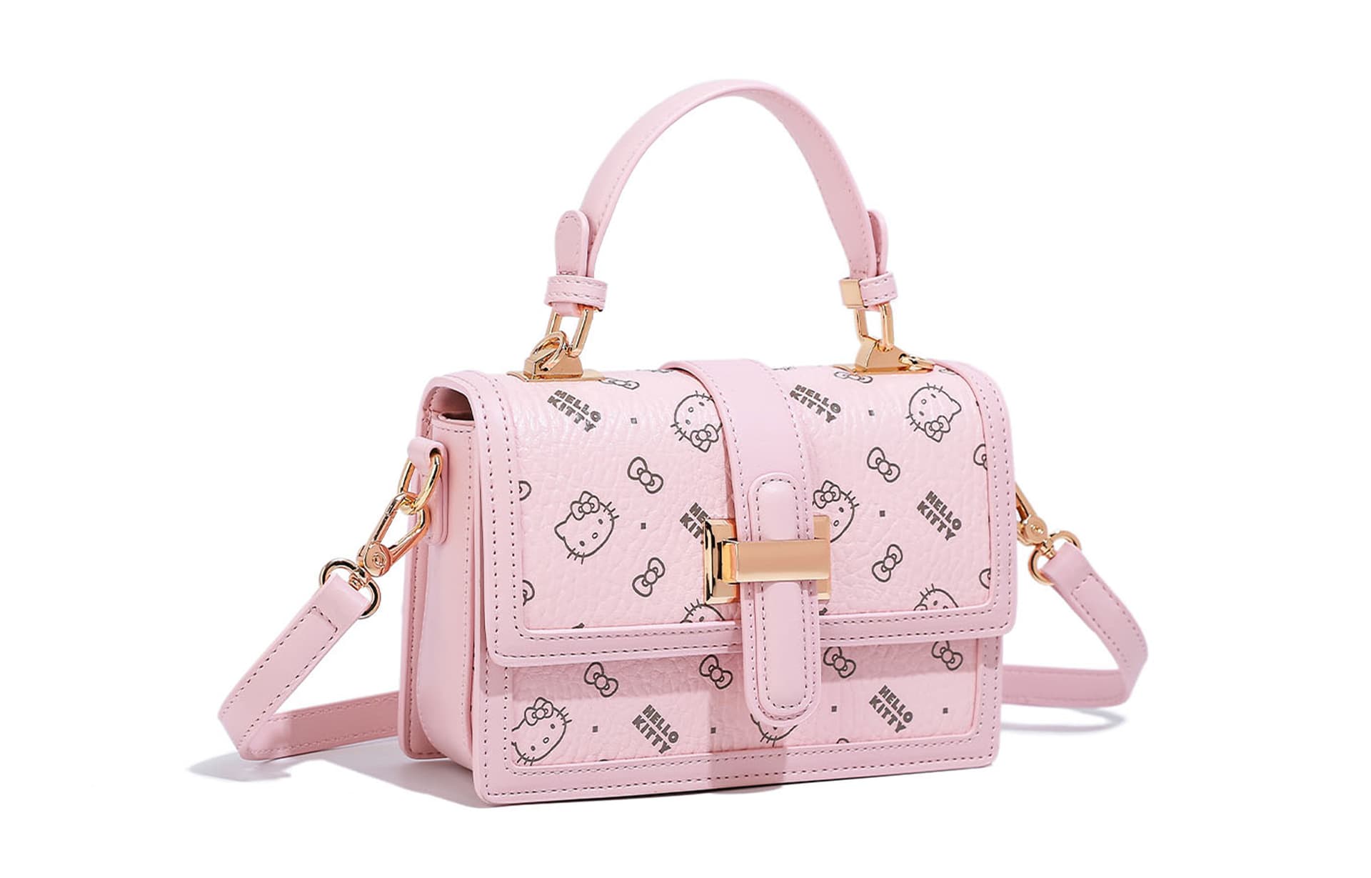 Сумка Санрио Hello Kitty Hello Kitty PU (полиуретан) Сумка через плечо Сумка Обычная (стандартная) Женская Розовая - изображение 5