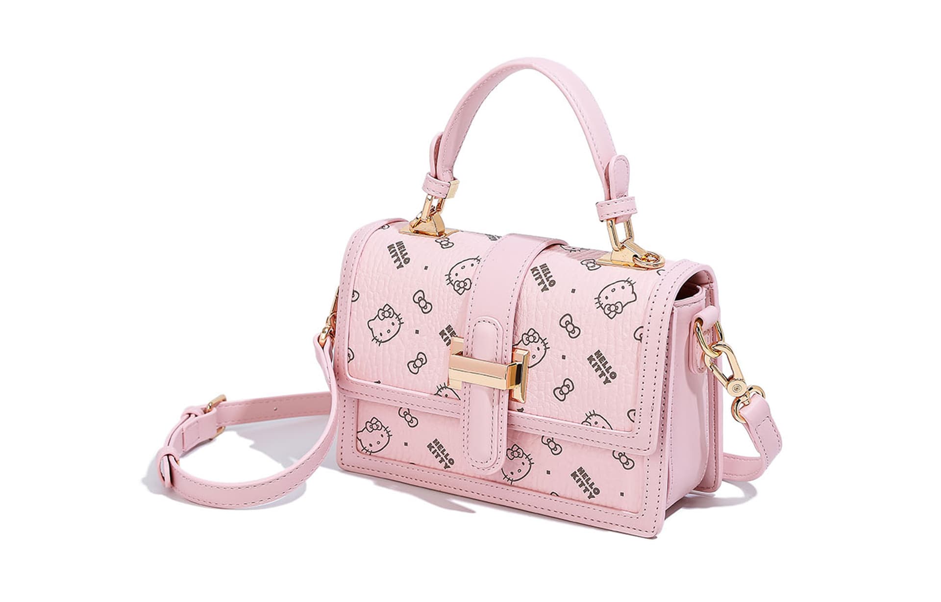 Сумка Санрио Hello Kitty Hello Kitty PU (полиуретан) Сумка через плечо Сумка Обычная (стандартная) Женская Розовая - изображение 3
