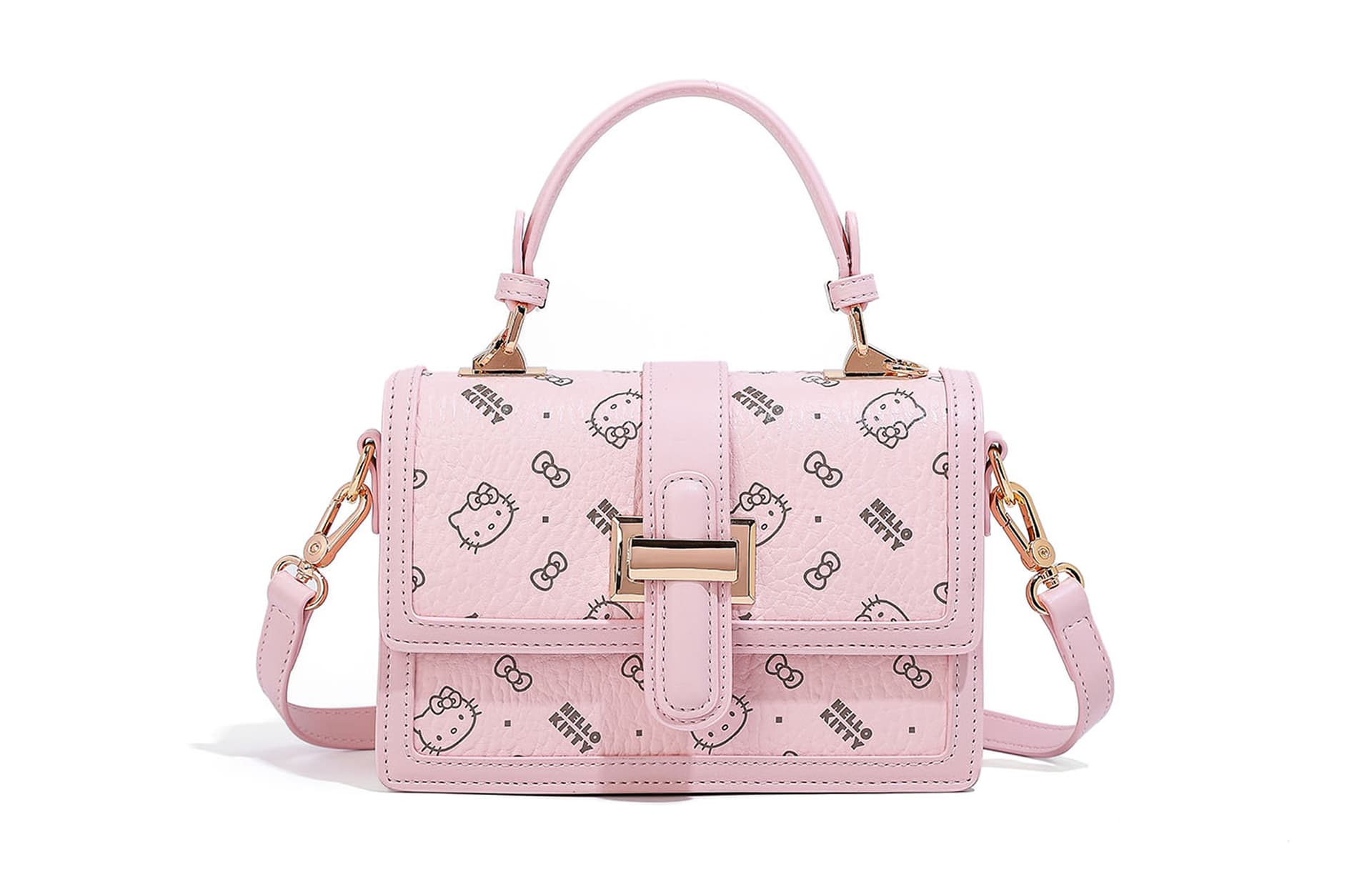 Сумка Санрио Hello Kitty Hello Kitty PU (полиуретан) Сумка через плечо Сумка Обычная (стандартная) Женская Розовая - изображение 1