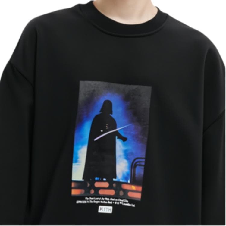 Худи KITH x STAR WARS Vader Crewneck Black - изображение 4