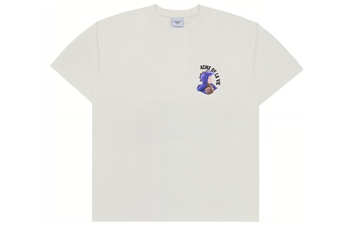 Футболка acme de la vie ADLV Mini Doll Face Purple Dinosaur T-Shirt Cream - изображение 1