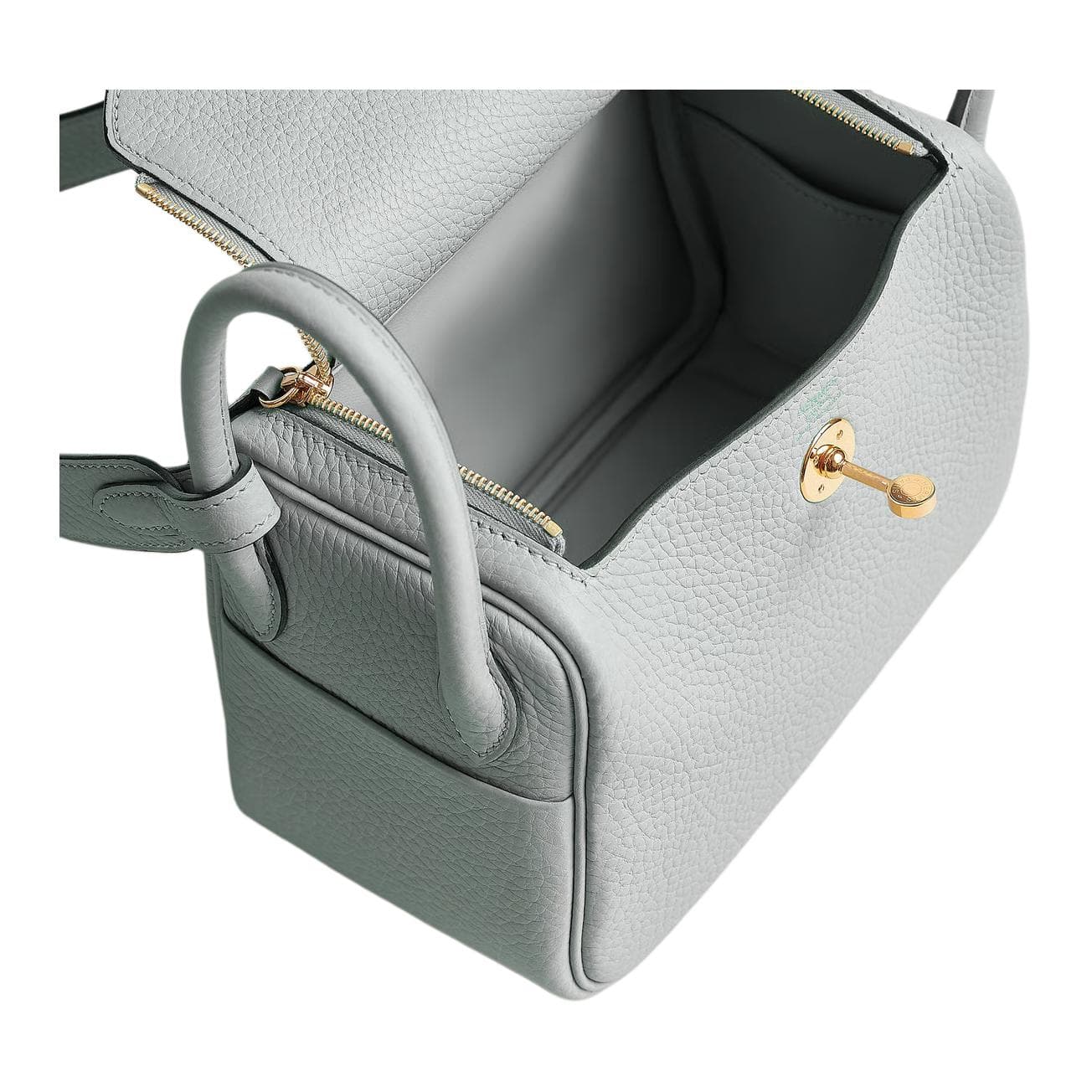 Сумка HERMES Lindy Clemence N4 Gris Platine - изображение 4