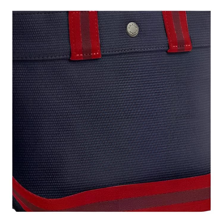 Сумка COACH Canvas с гладкой кожей маленькая сумка мужская морской и красный - изображение 5