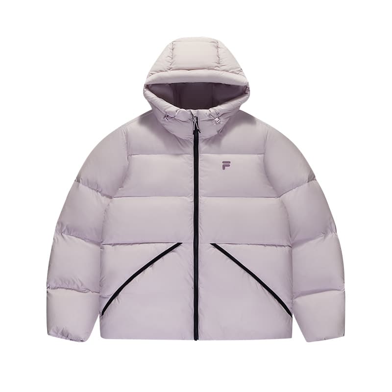 Зимняя куртка FILA FUSION FOB Пуховик Унисекс Ароматизированный Лотосовый корень Пудра - изображение 1