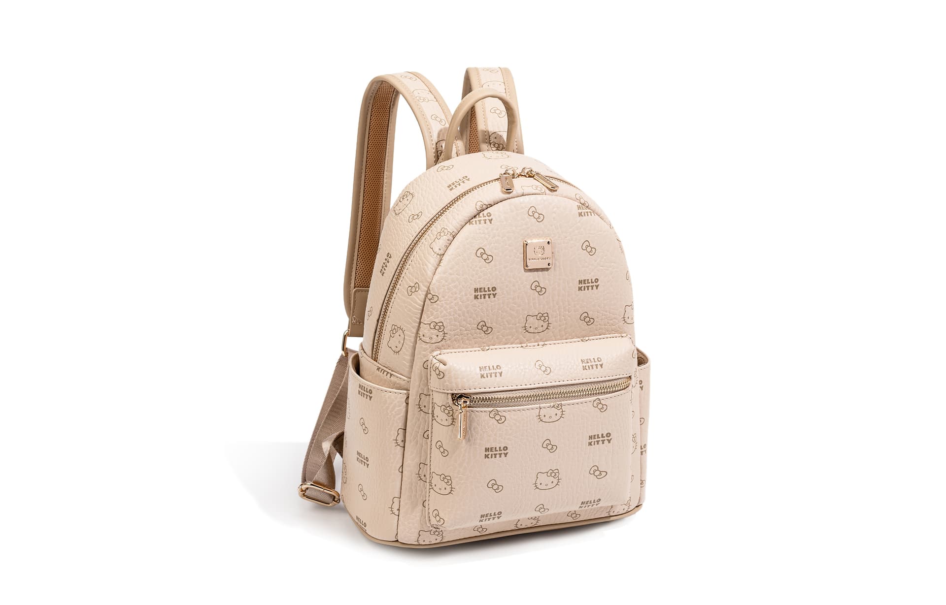 Рюкзак Sanrio Hello Kitty PU (полиуретан) Рюкзак Рюкзаки Стандартный Женский Розовый Коричневый Молочно-чайный - изображение 3