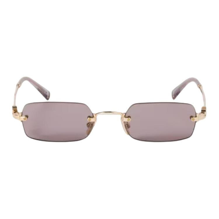 Солнцезащитные очки Miu Miu Metal Rectangular Sunglasses Gold - изображение 2
