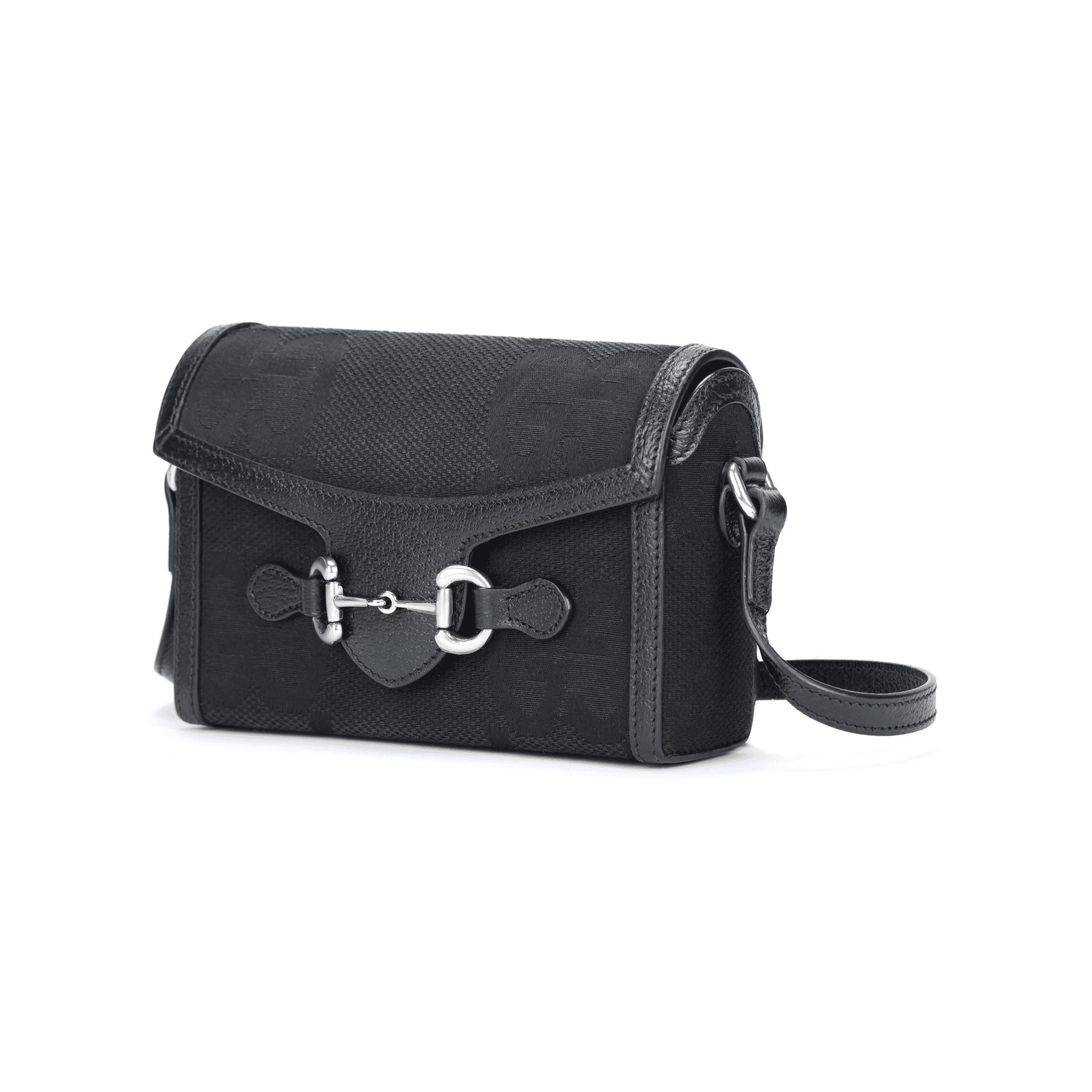 Сумка через плечо Gucci Horsebit 1955 Mini Black - изображение 2