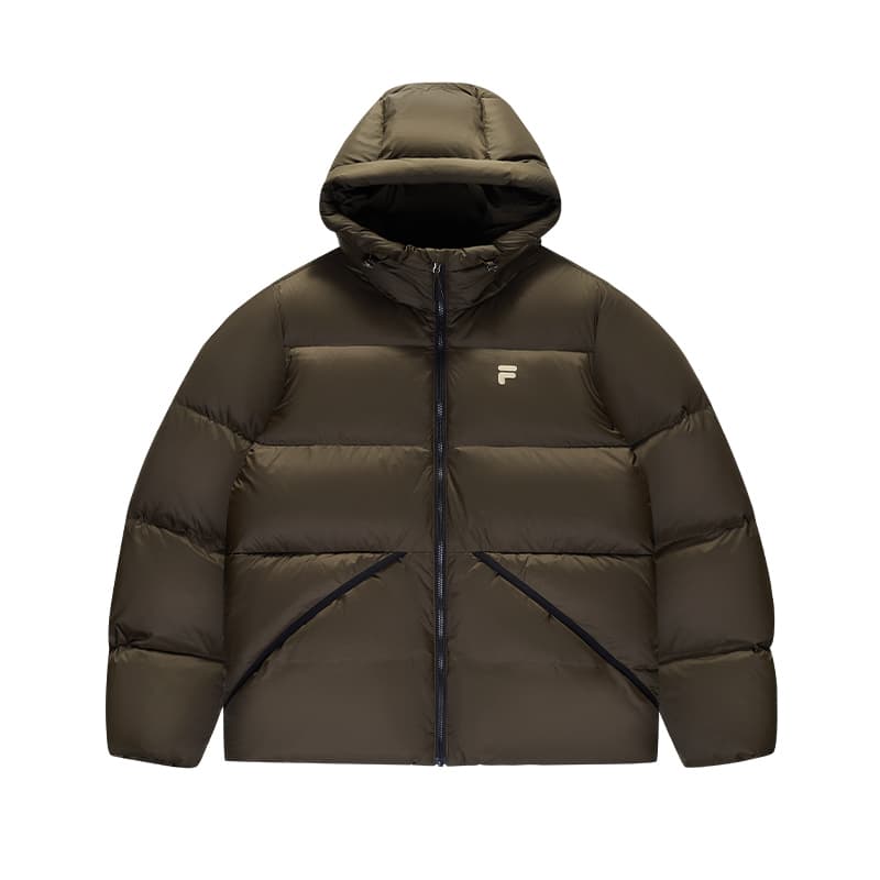 Зимняя куртка FILA FUSION FOB Пуховик Унисекс Белка Каштановый - изображение 1