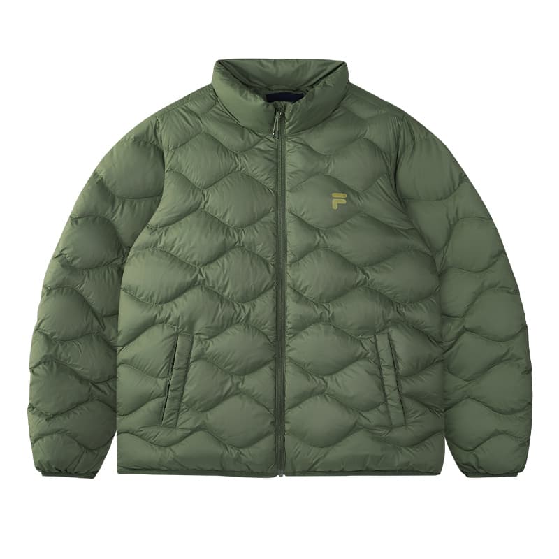 Зимняя куртка FILA FUSION Темный Deep Зеленый DG Унисекс Пуховые куртки - изображение 3