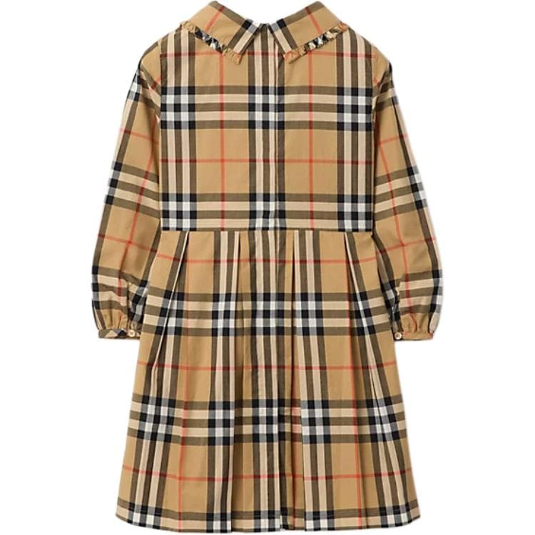 Burberry Песочно-бежевые Платья для девочек - изображение 2