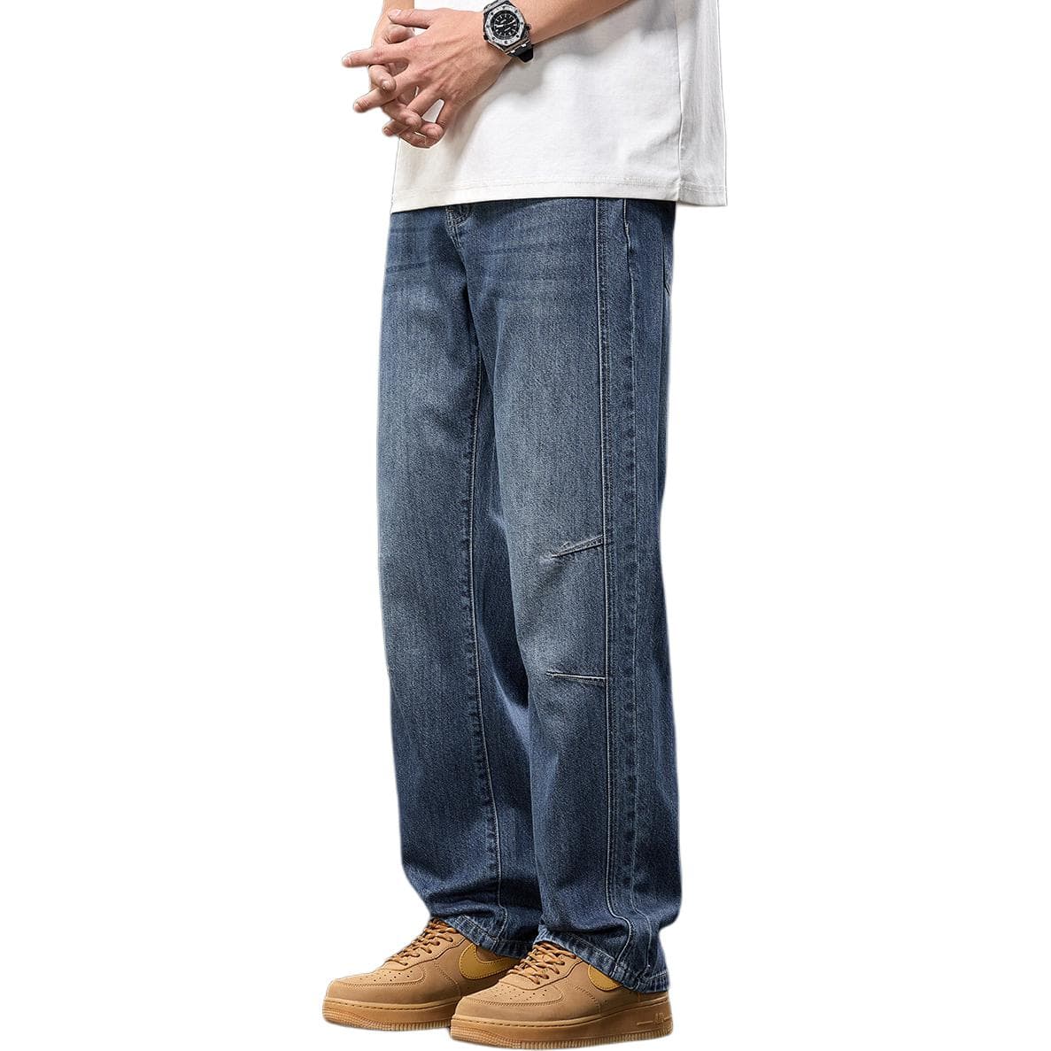 Штаны Tonlion Medium Blue Men's Jeans Тонлион Средне-синие Мужские Джинсы - изображение 1