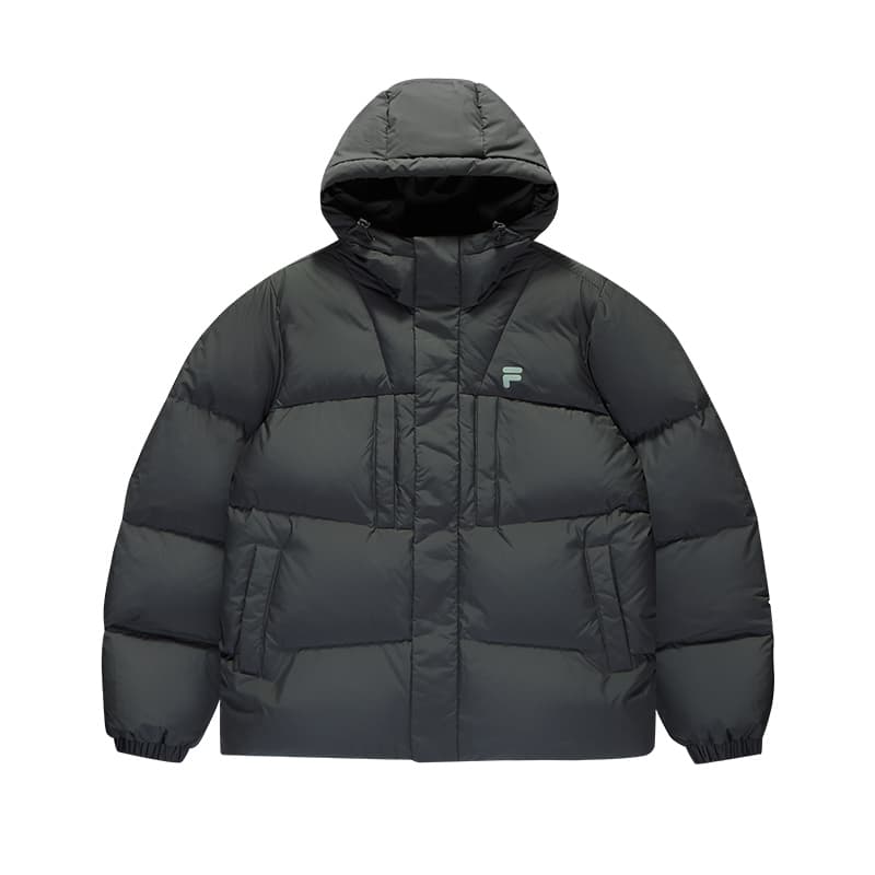 Зимняя куртка FILA FUSION FOB Пуховик Унисекс Algae Речно-каменный серый - изображение 1