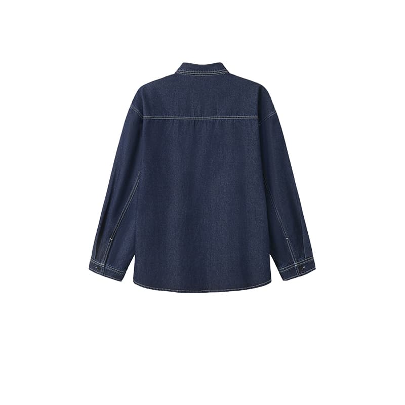 Рубашка WAYNEXZAVIER Blue Men's Shirts WAYNEXZAVIER Синий Мужские Рубашки - изображение 2