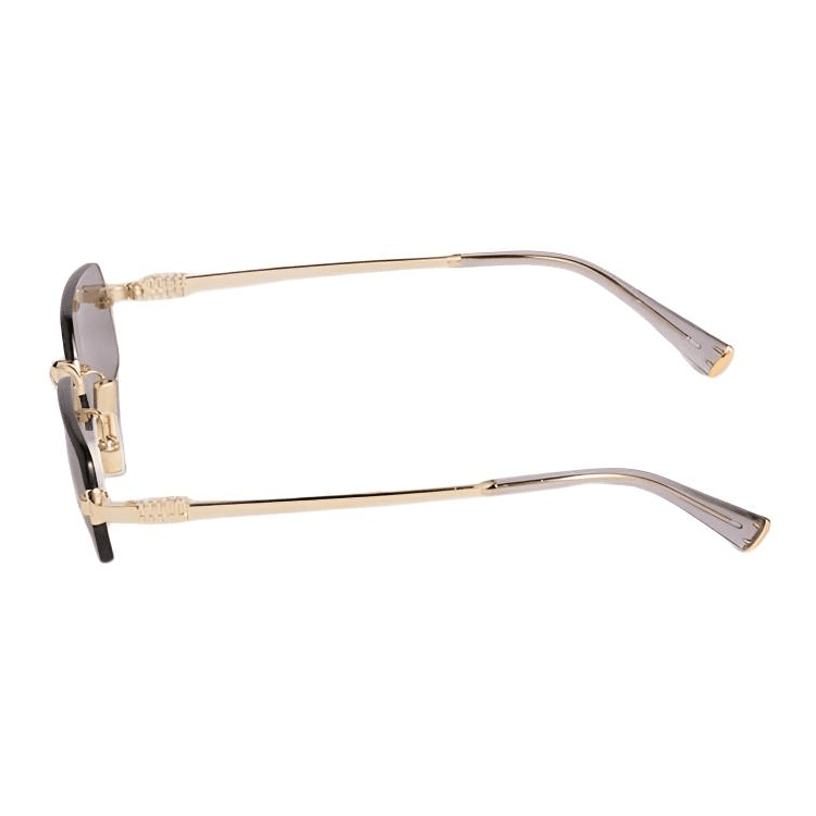 Солнцезащитные очки Miu Miu Metal Rectangular Sunglasses Gold - изображение 3