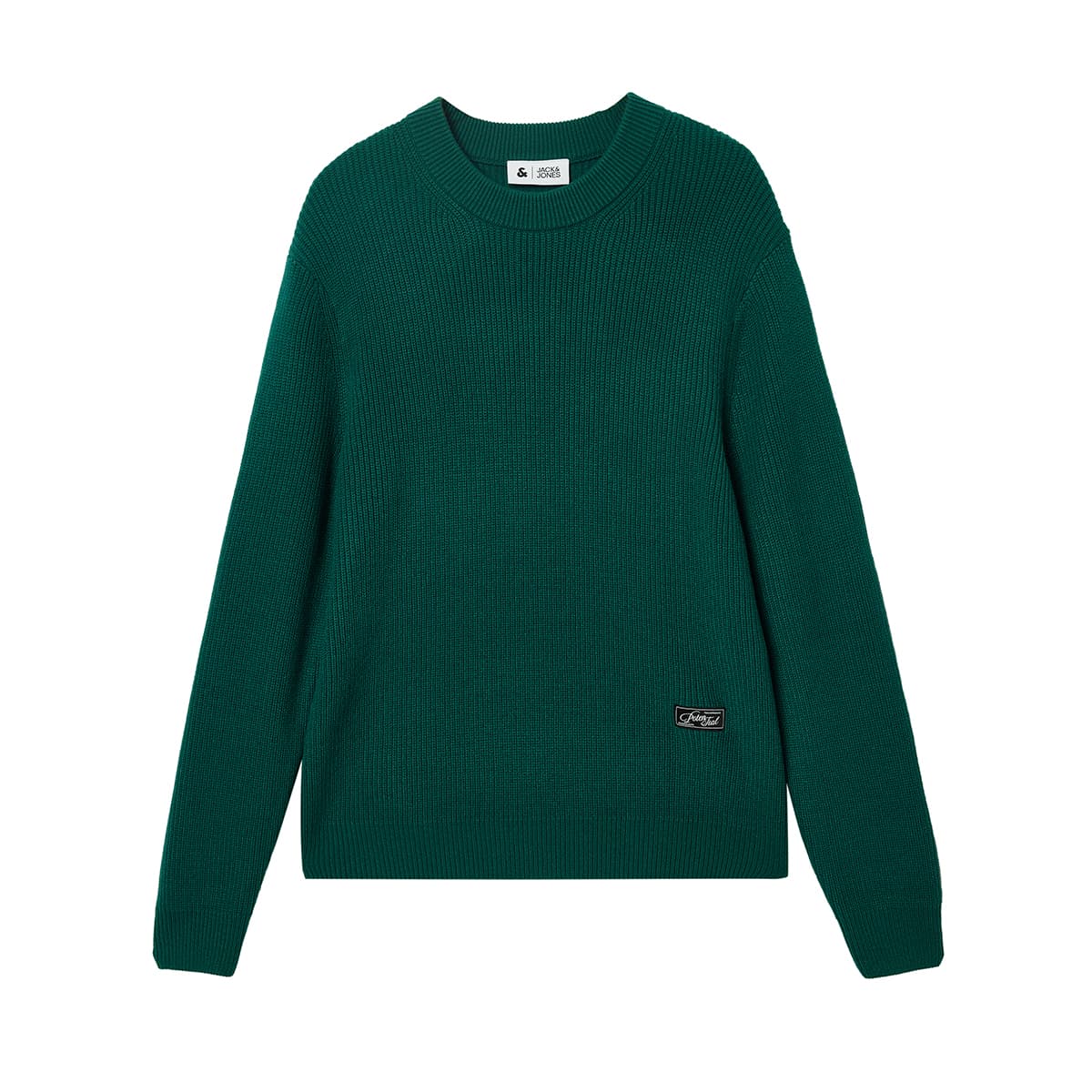 Кофта JACK&JONES Осень и зима ретро стиль базовая рубашка повседневный однотонный многоцветный машинная стирка ткань текстура модный люксовая уличная мода деловой повседневный стиль ранняя осень термозащитный пуловер внутренняя одежда свитер мужской - изображение 2