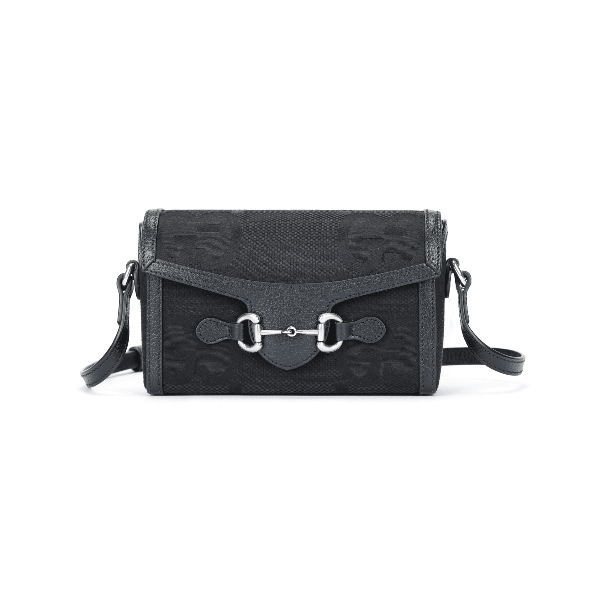 Сумка через плечо Gucci Horsebit 1955 Mini Black - изображение 1