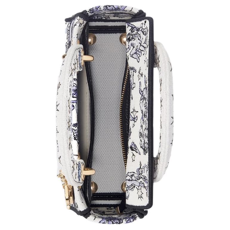 Сумка DIOR Lady D-Lite Small Shoulder Bag White Blue - изображение 5