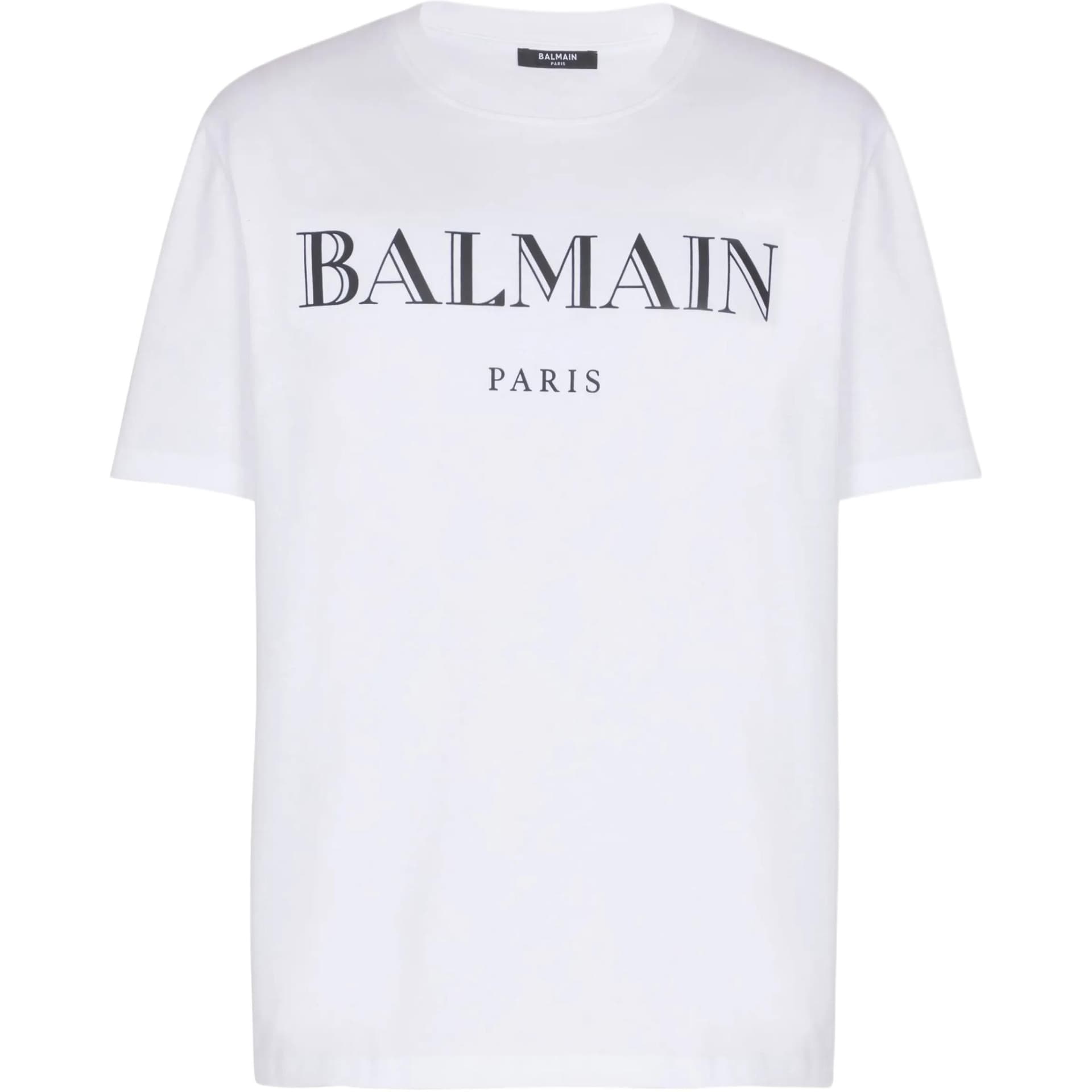 Футболка BALMAIN Белая Мужская T-рубашка - изображение 1