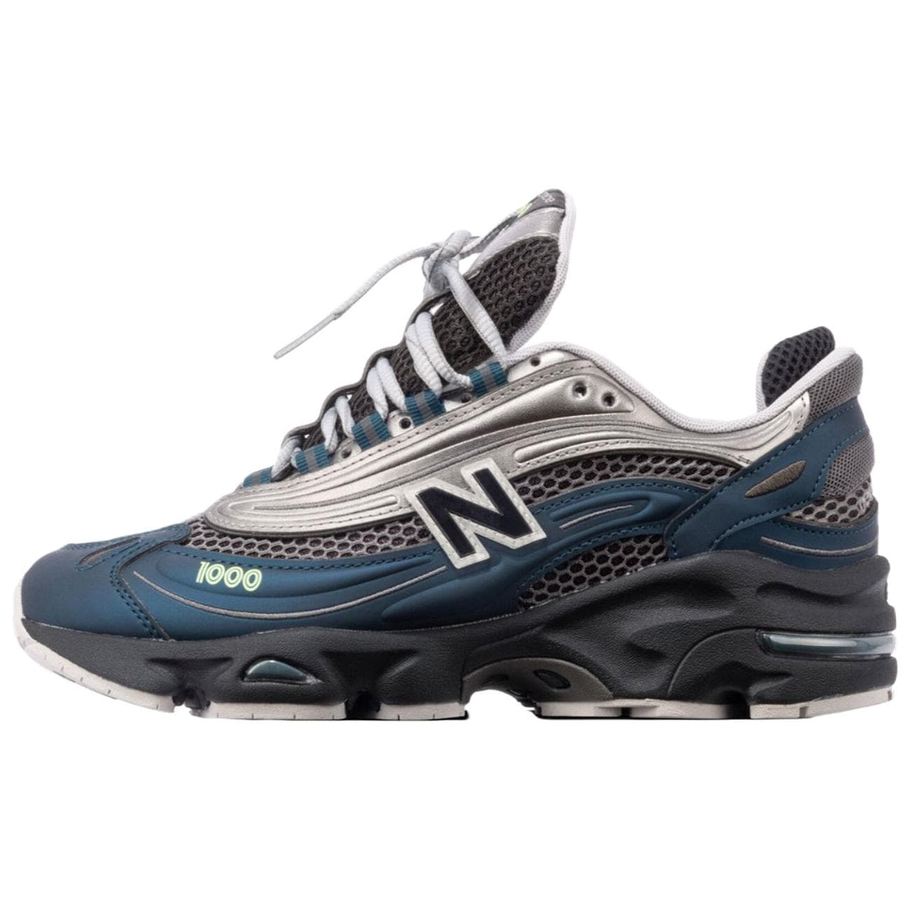 Кроссовки для бега New Balance NB 1000 Повседневные беговые кроссовки Унисекс Синий Серебряный - изображение 1