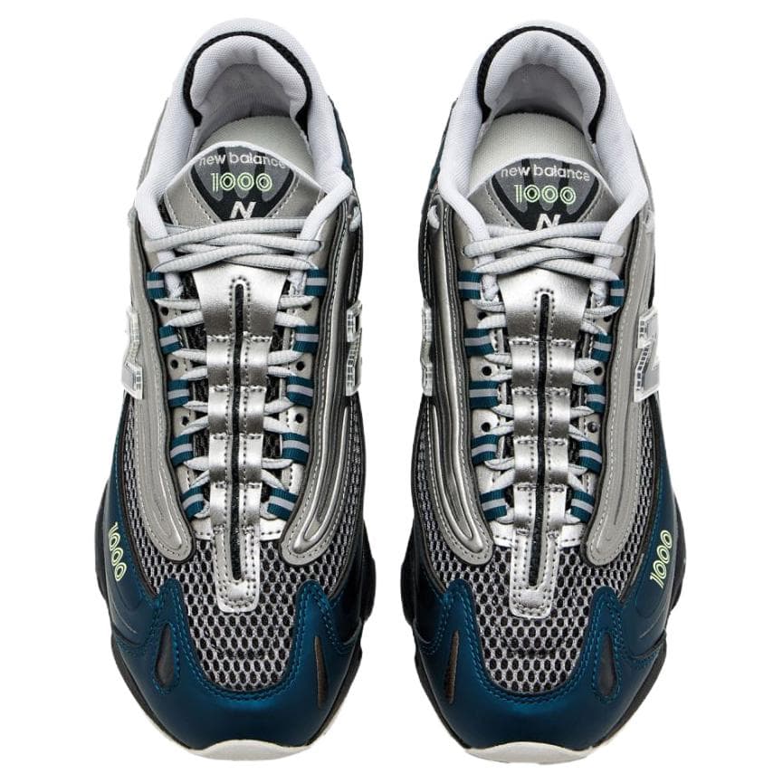 Кроссовки для бега New Balance NB 1000 Повседневные беговые кроссовки Унисекс Синий Серебряный - изображение 4