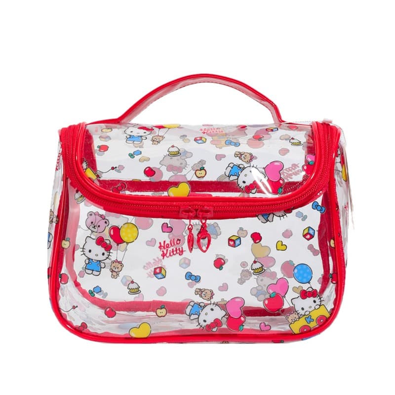 Sanrio Hello Kitty ПВХ (поливинилхлорид) Путешественный мешок для хранения Женский Красный - изображение 1