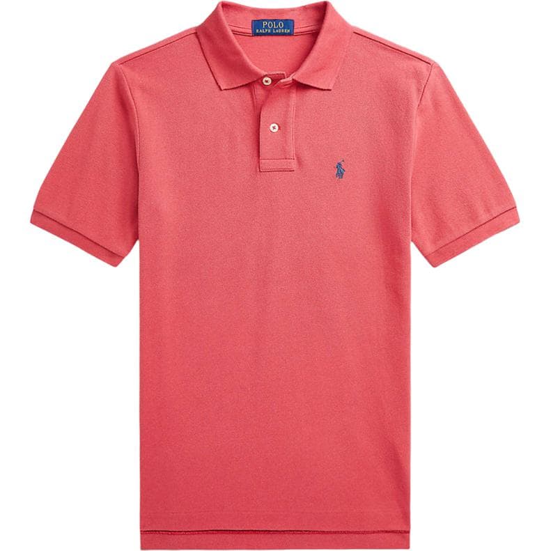 Polo Ralph Lauren Поло с вышитым логотипом из хлопка и сетчатой ткани, короткий рукав, детский - изображение 1
