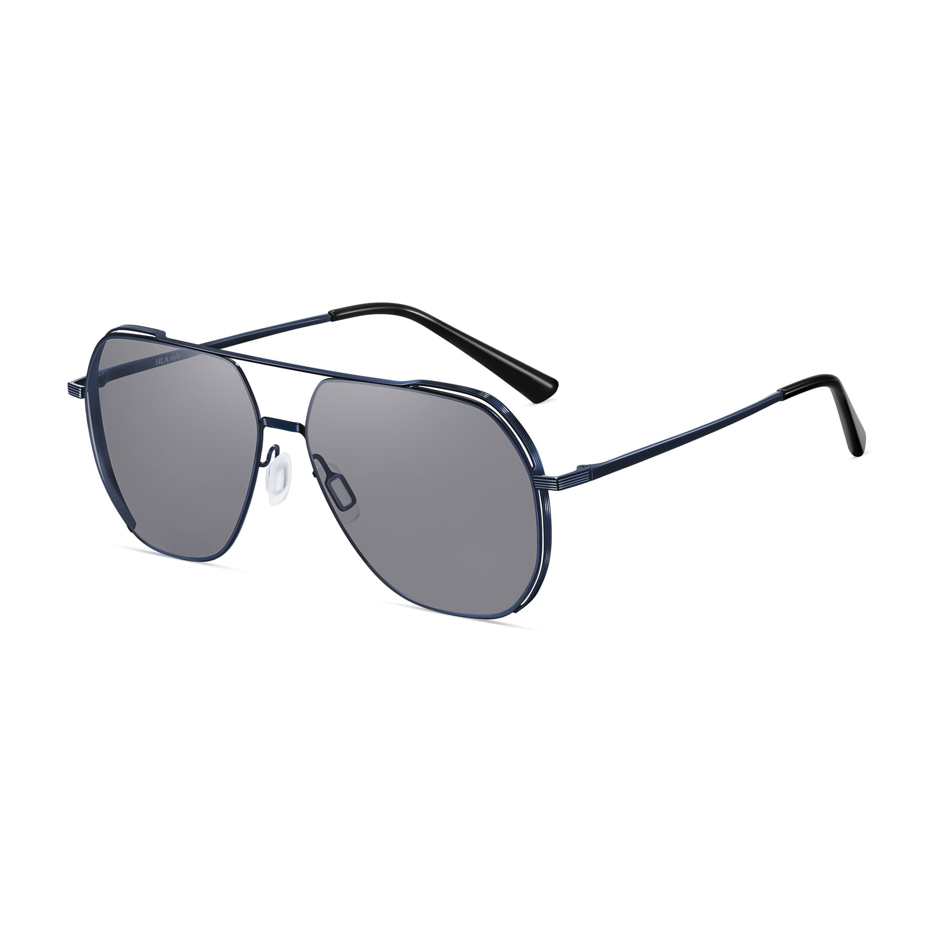Солнцезащитные очки HLA Нержавеющая сталь Aviator Солнцезащитные очки Унисекс - изображение 1