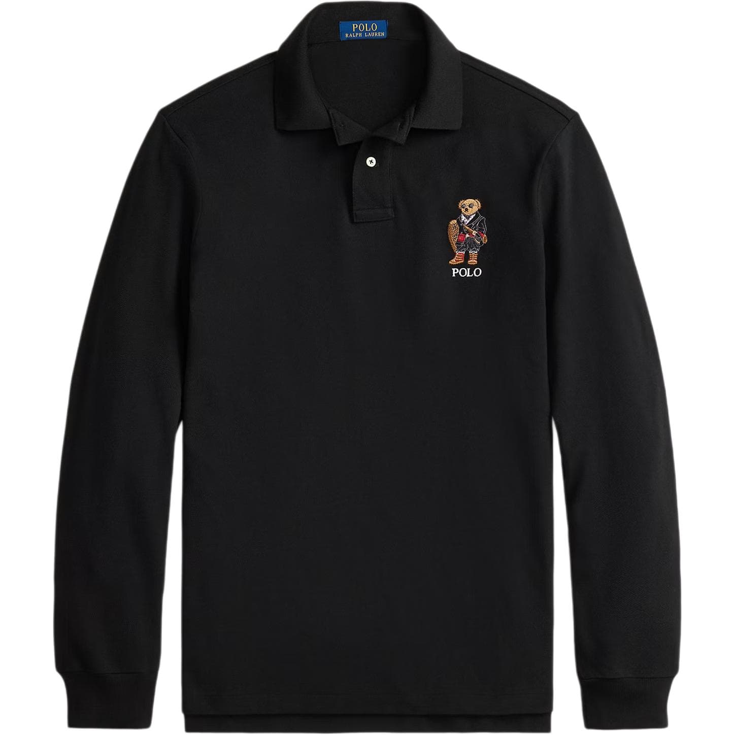 Поло Polo Ralph Lauren Polo Bear Polo Классическая версия Мужское Поло Черное - изображение 1