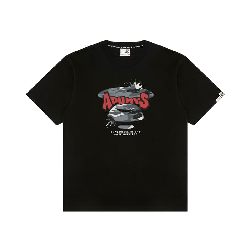 Футболка Aape Черная BKX Мужская T-Рубашка - изображение 1
