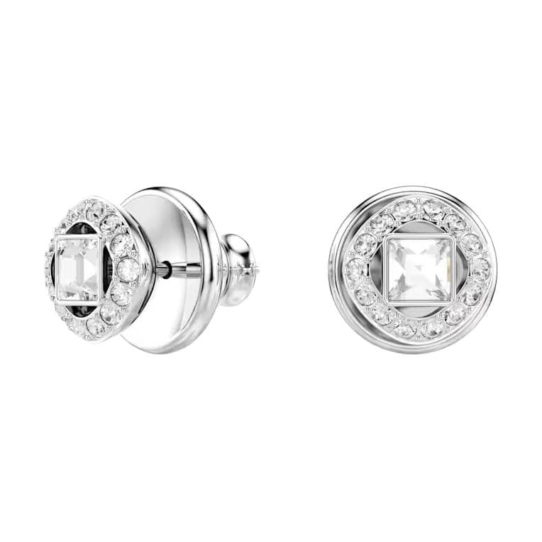 Серьги Swarovski Серьги-гвоздики с искусственным кристаллом покрытые родием унисекс серебряный - изображение 2