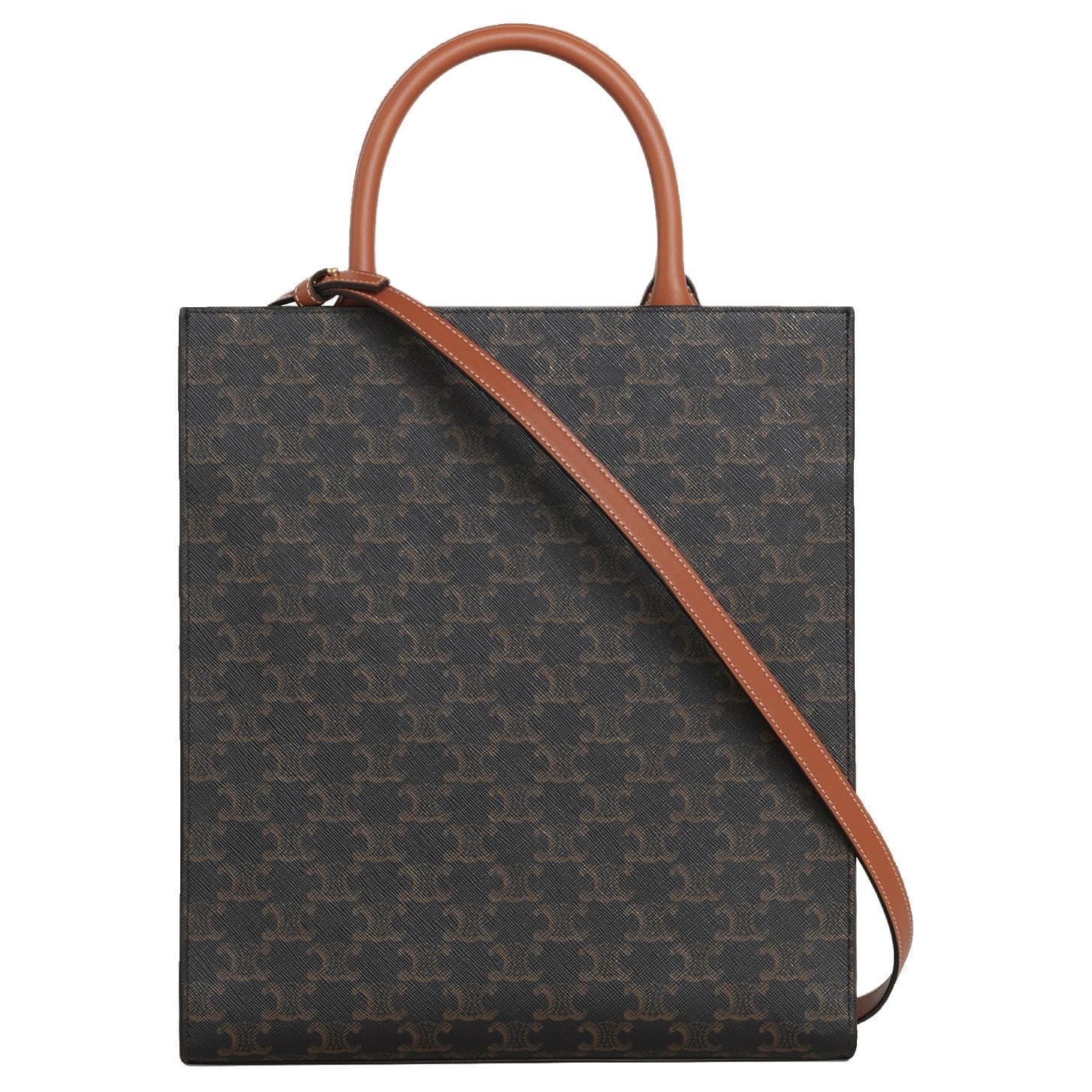 Сумка CELINE Cabas Triomphe Tote Small Brown - изображение 3