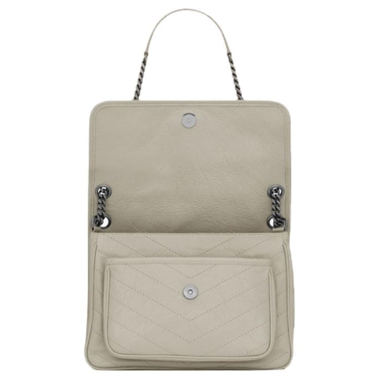 Мини-сумка Saint Laurent Niki White - изображение 6
