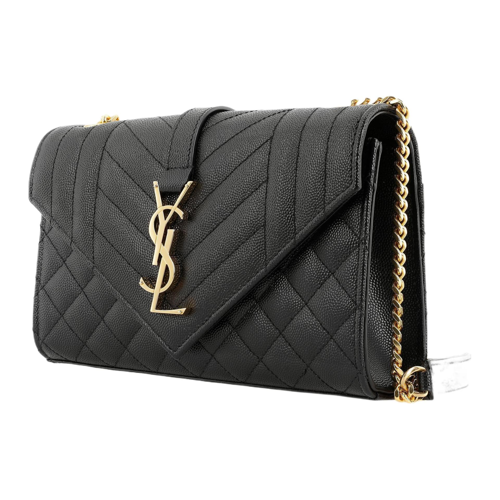 Мини-сумка Saint Laurent Envelope Small Shoulder Bag Black - изображение 2