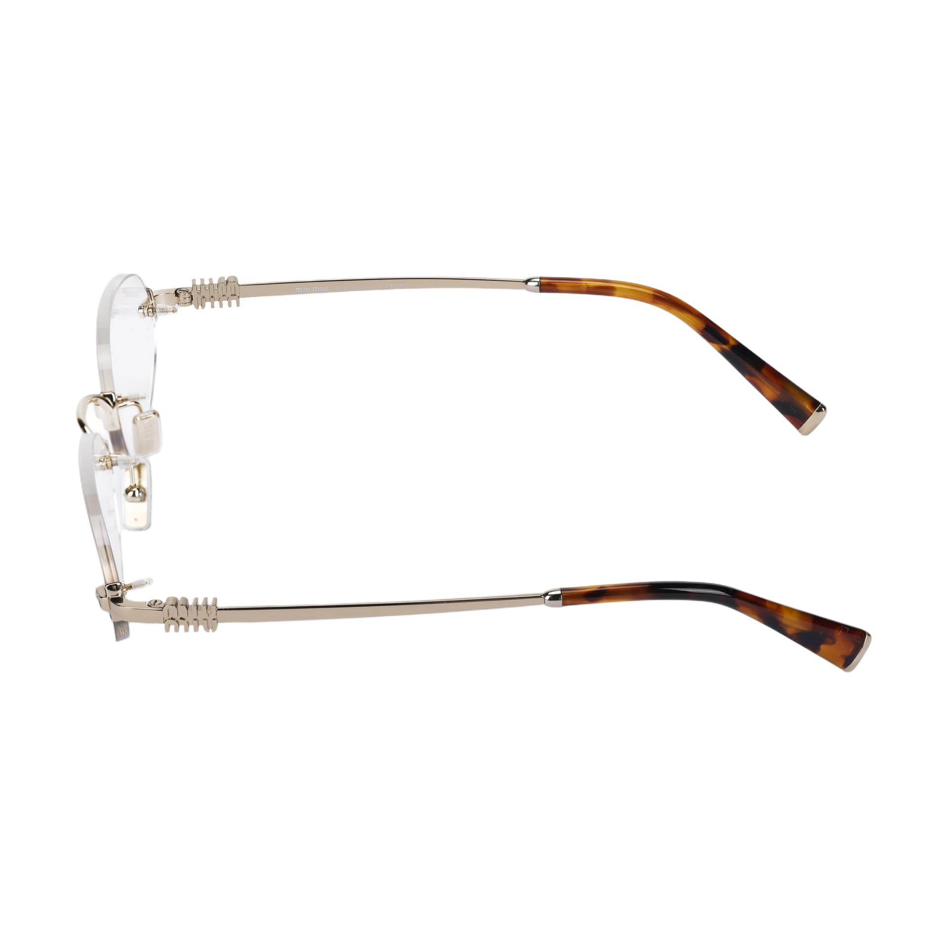 Оправа Miu Miu Oval Optical Frame Gold - изображение 3