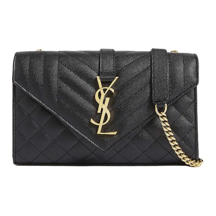 Мини-сумка Saint Laurent Envelope Small Shoulder Bag Black - изображение 1