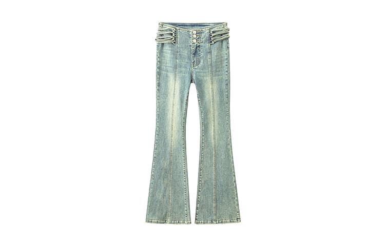 Джинсы CHUU Medium Denim Blue Women's Jeans CHUU Средний деним синий женский джинсы - изображение 1