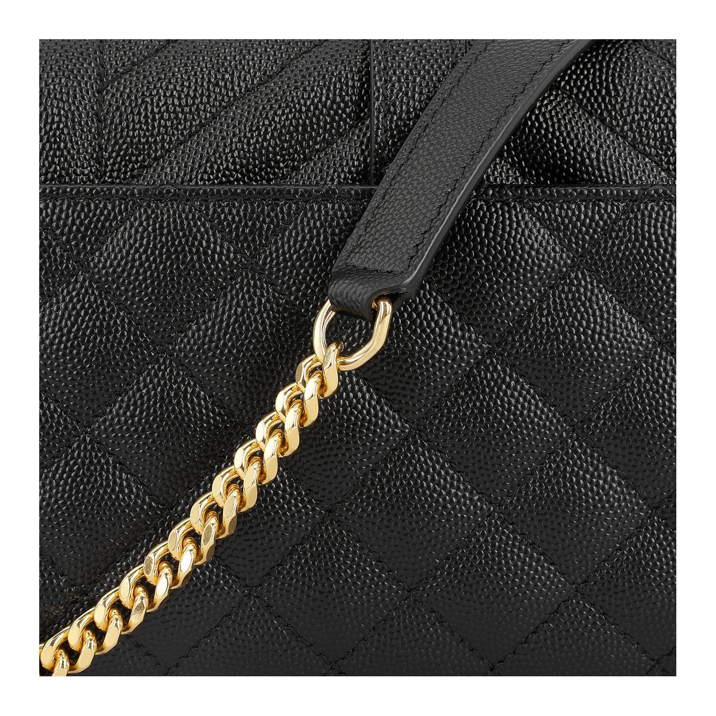 Мини-сумка Saint Laurent Envelope Small Shoulder Bag Black - изображение 7