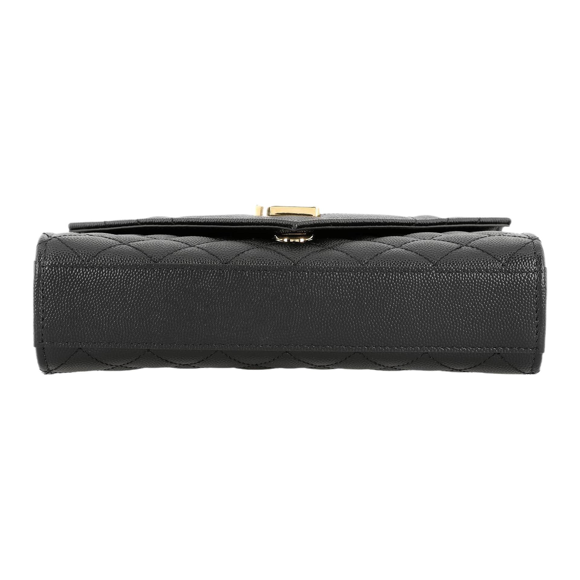Мини-сумка Saint Laurent Envelope Small Shoulder Bag Black - изображение 5