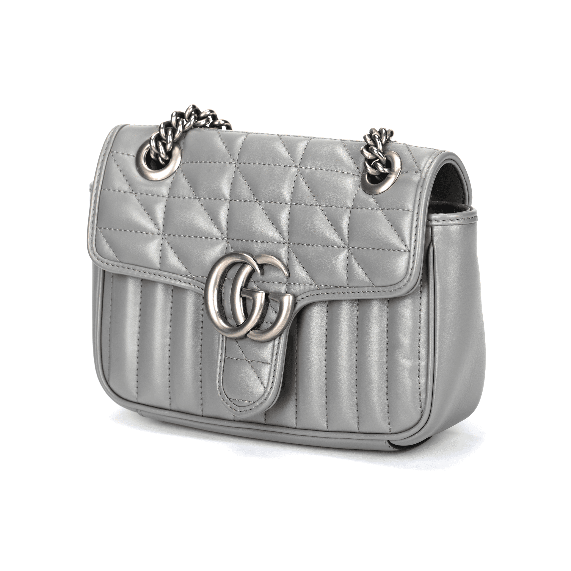 Мини-сумка Gucci GG Marmont Mini Grey - изображение 2